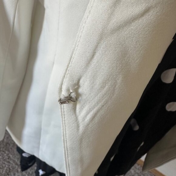 Chic White Open Front Blazer   8674  NWT Boutique - Picture 4 of 13